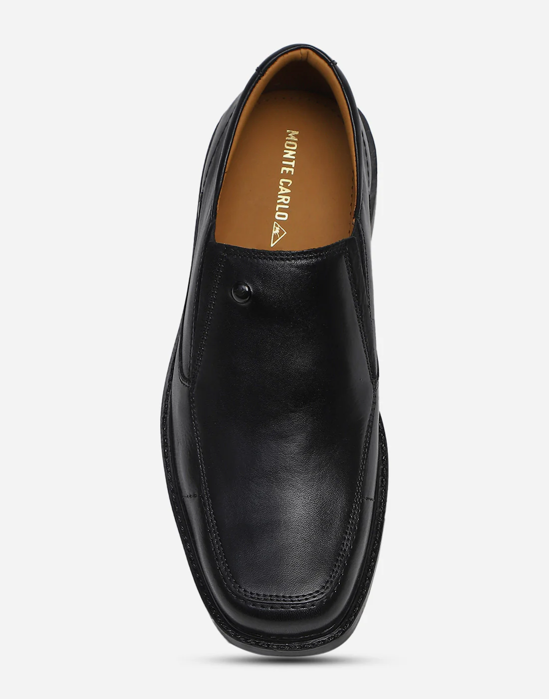 Men Black Slip on Genuine Leather Penny Loafers - Image 5