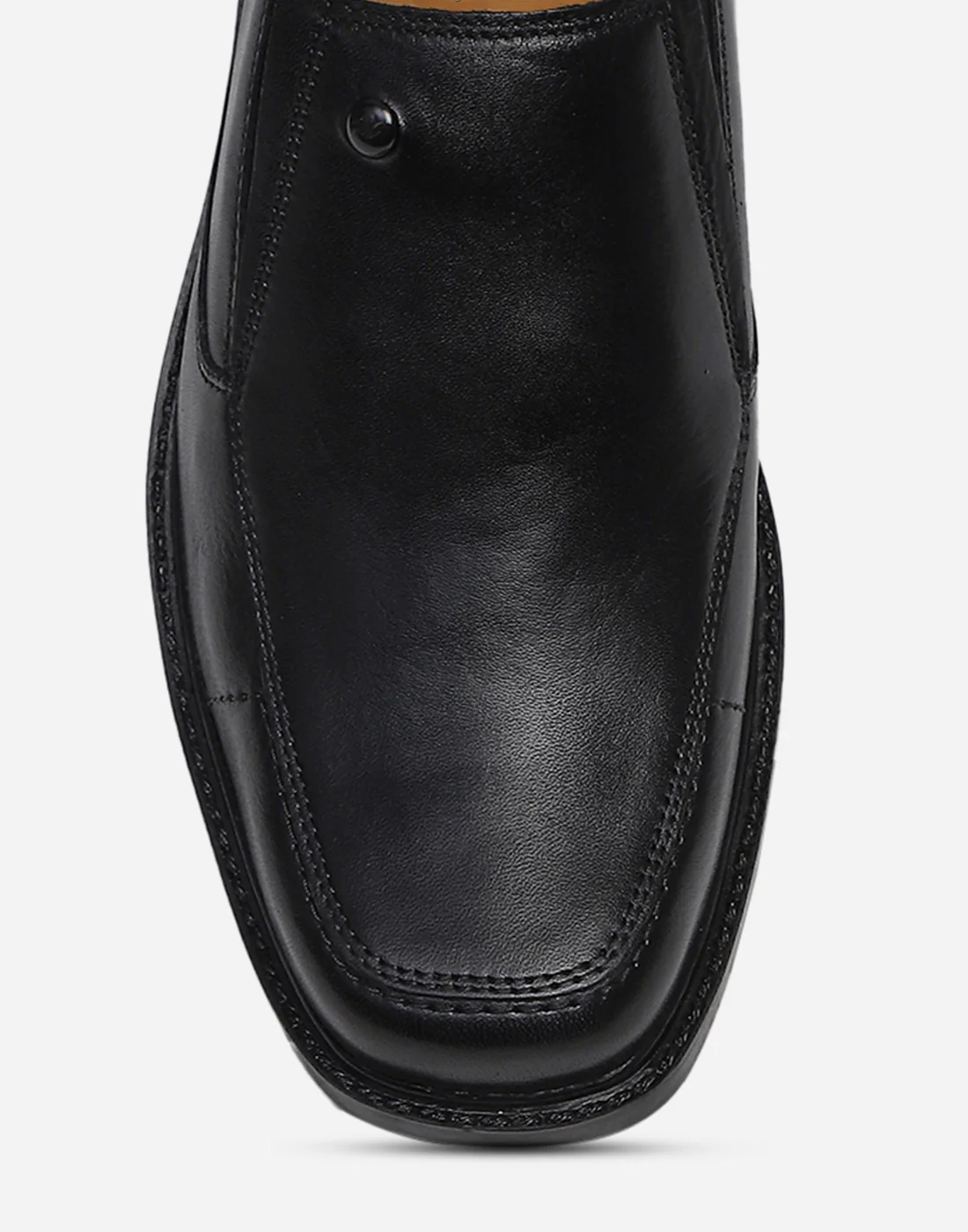 Men Black Slip on Genuine Leather Penny Loafers - Image 7