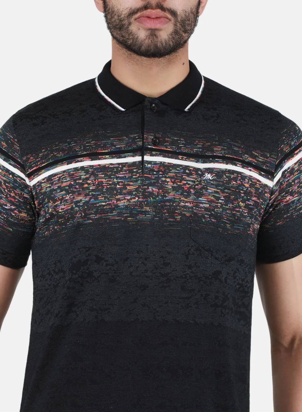 Men Black Printed T-Shirt - Image 5