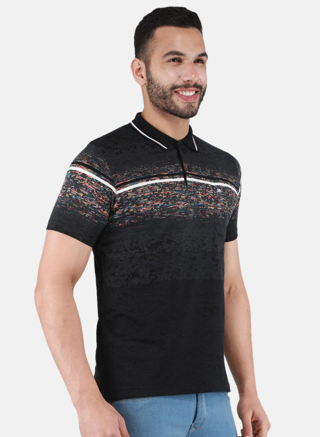 Men Black Printed T-Shirt - Image 6