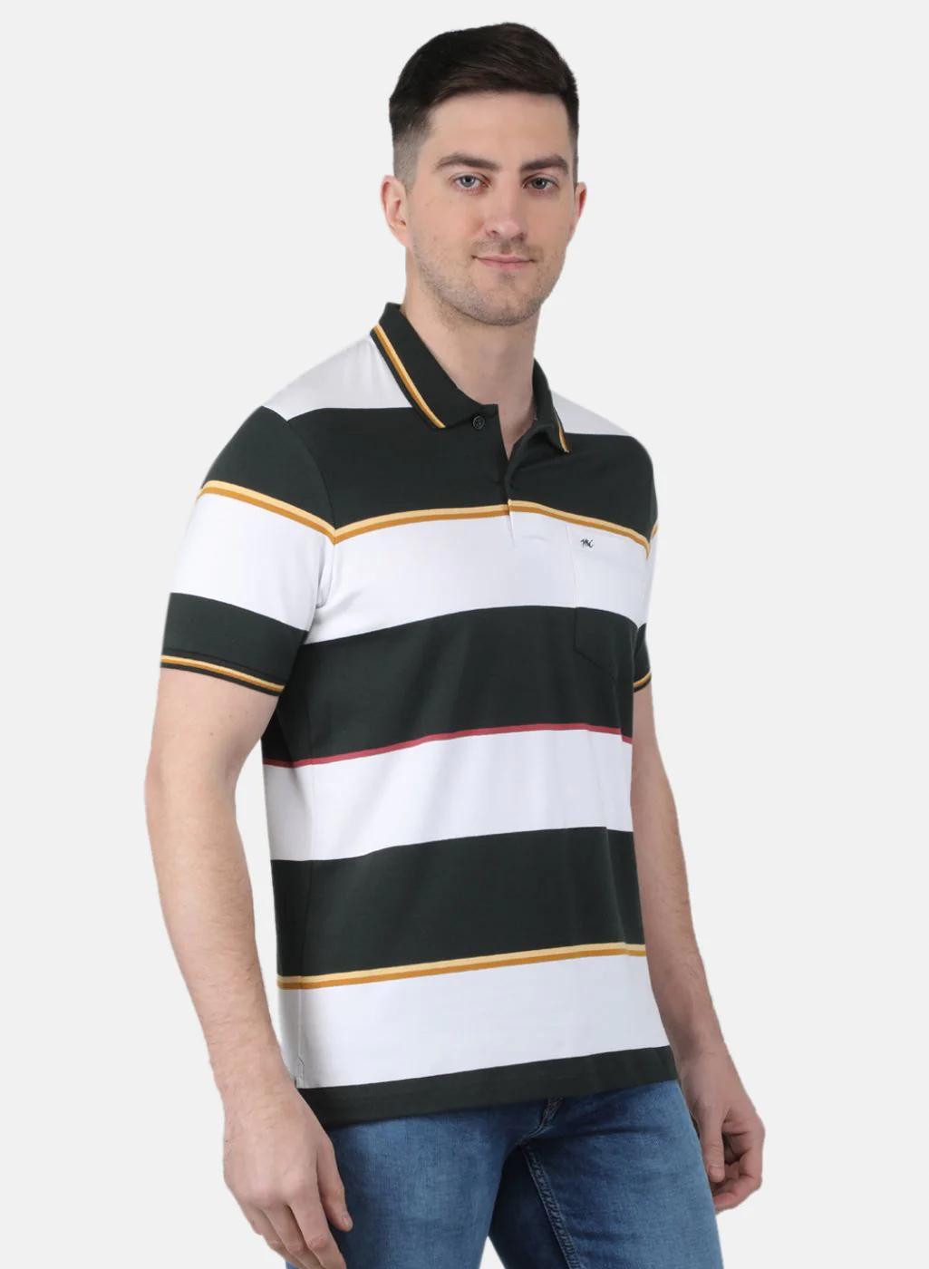 Men Olive Printed T-Shirt - Image 6