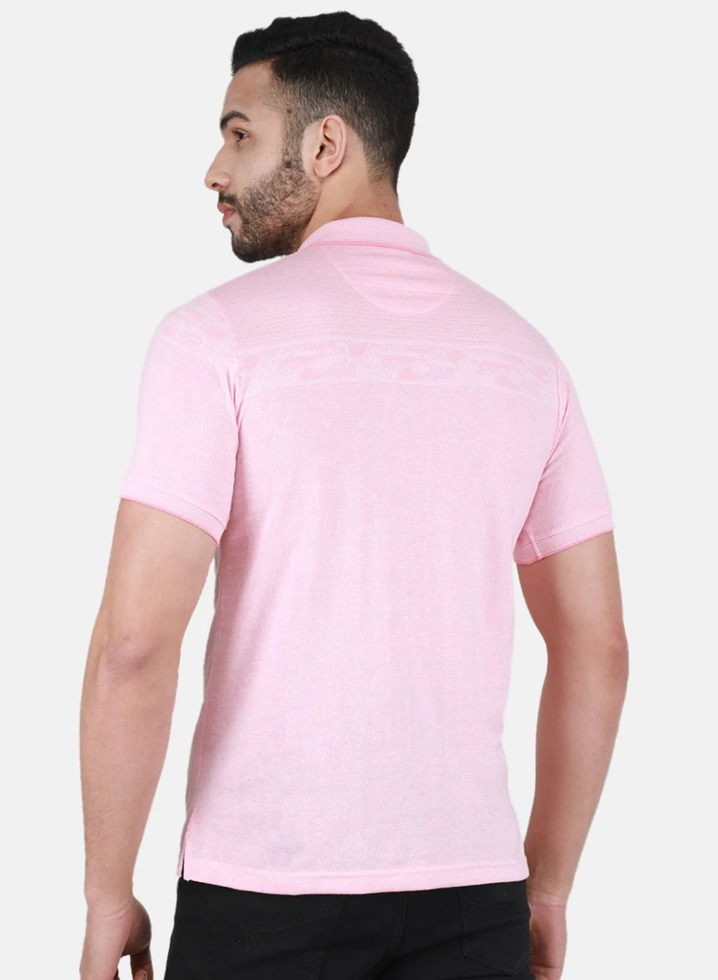 Men Pink Printed T-Shirt - Image 3