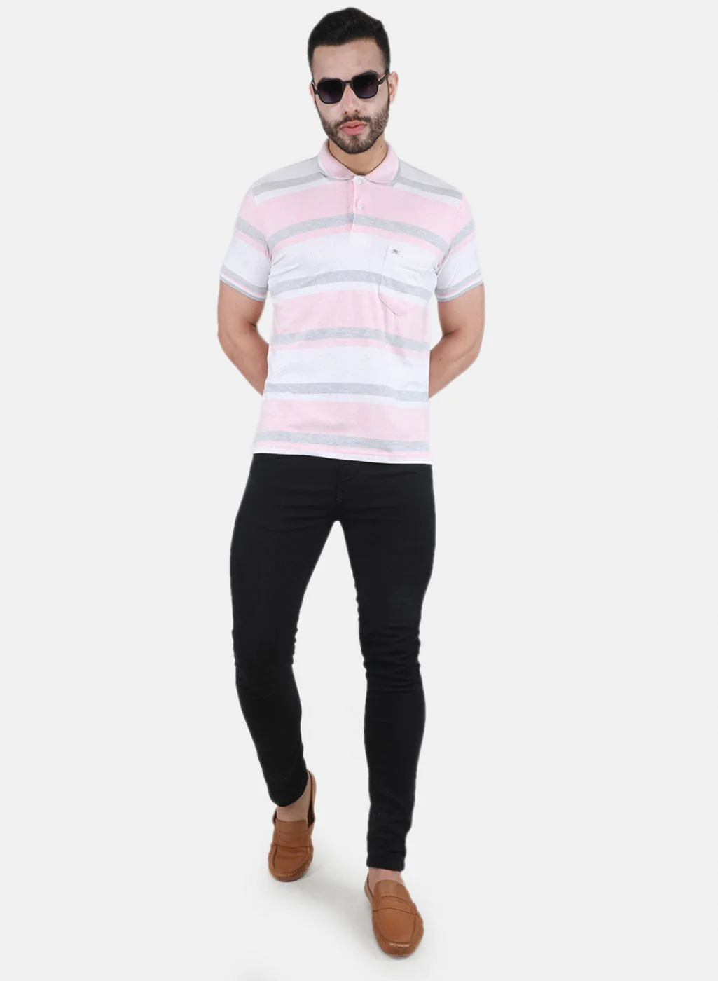 Men Pink Printed T-Shirt - Image 4
