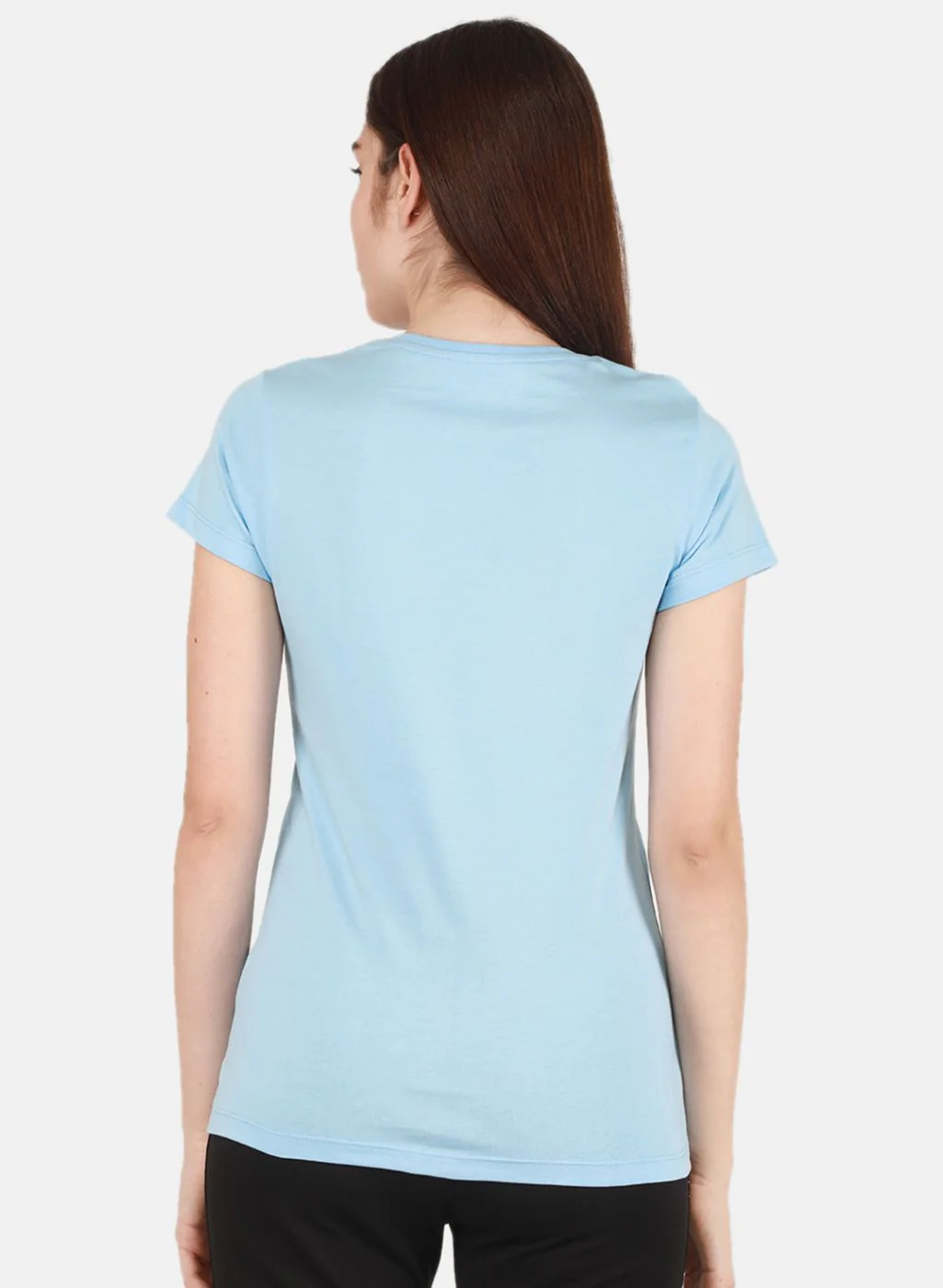 Women Blue & Peach Solid Top 2 Pc Set - Image 4