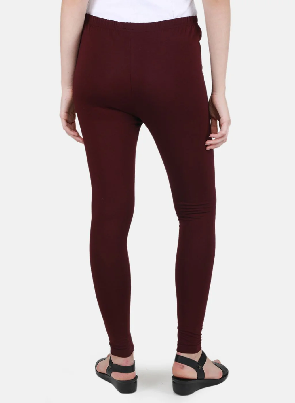 Women Purple Solid Legging - Image 3