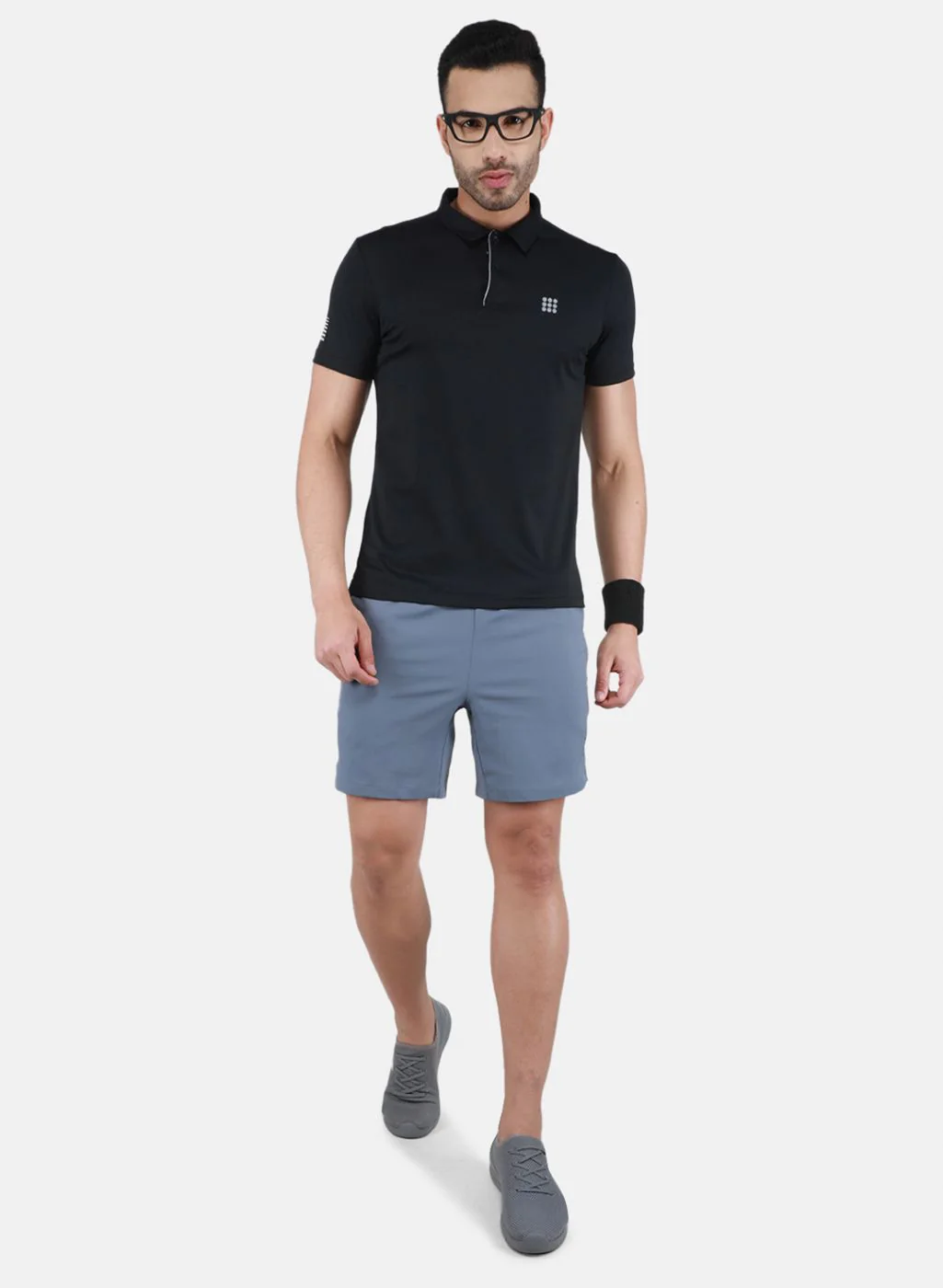 Rock.it Men Black Self Design T-Shirt - Image 4
