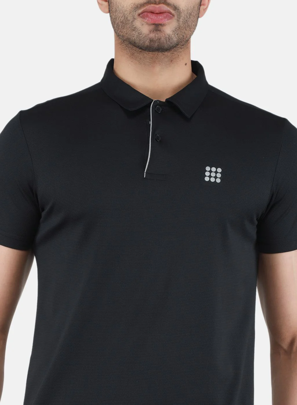 Rock.it Men Black Self Design T-Shirt - Image 5