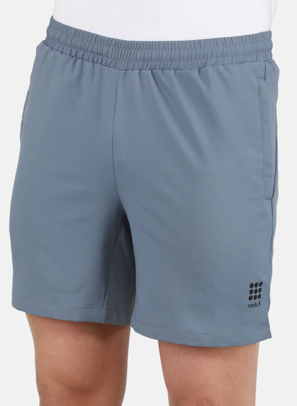 Rock.it Men Grey Self Design Short - Image 5
